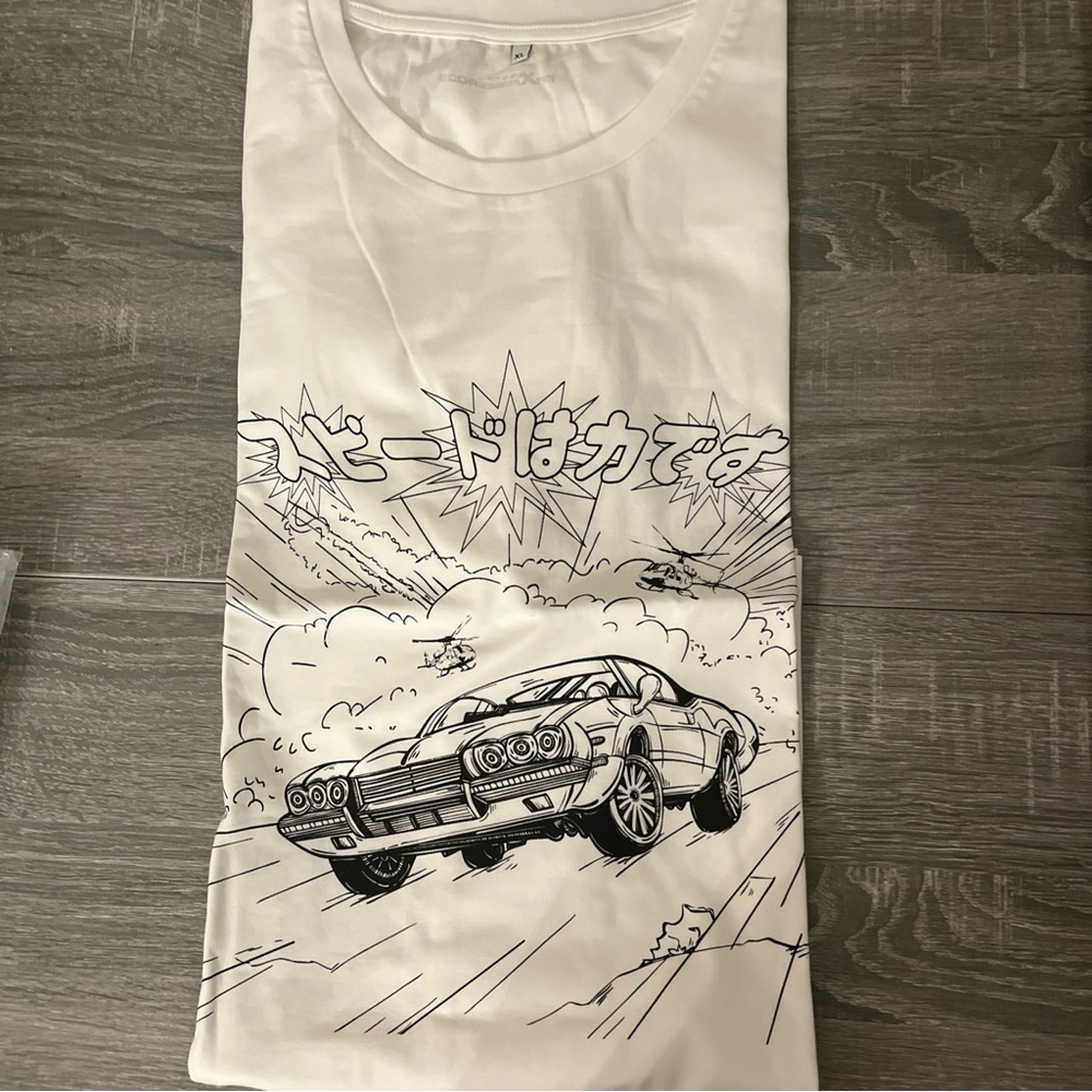 Graphic White T-Shirt xl